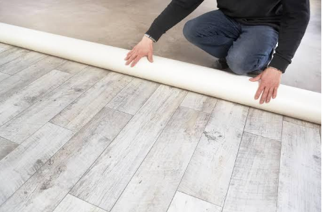Pristine PVC tiling in living room